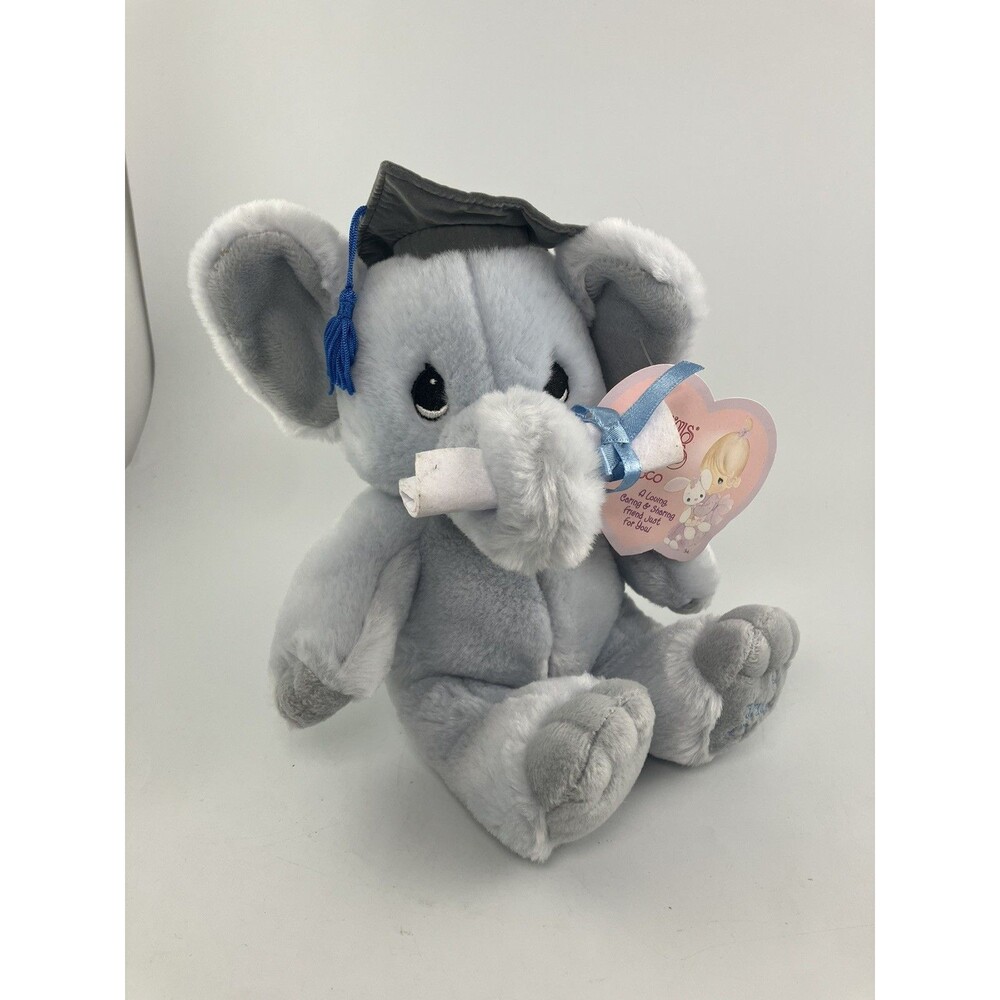 Vintage Precious Moments Plush Graduation Elephant "A Trunk Full of Wishes 2002"